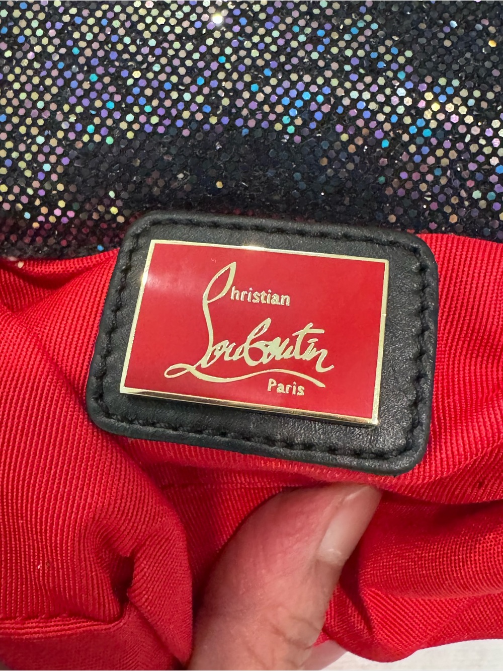 Christian Louboutin Sweet Charity rainbow glitter with Entrupy and dust bag - Picture 7 of 16